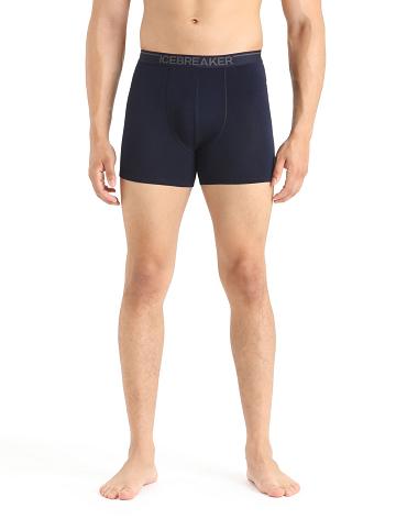 Sous Vêtement Icebreaker Merino Anatomica Boxers Homme Bleu Marine | FR 1315QMAZ